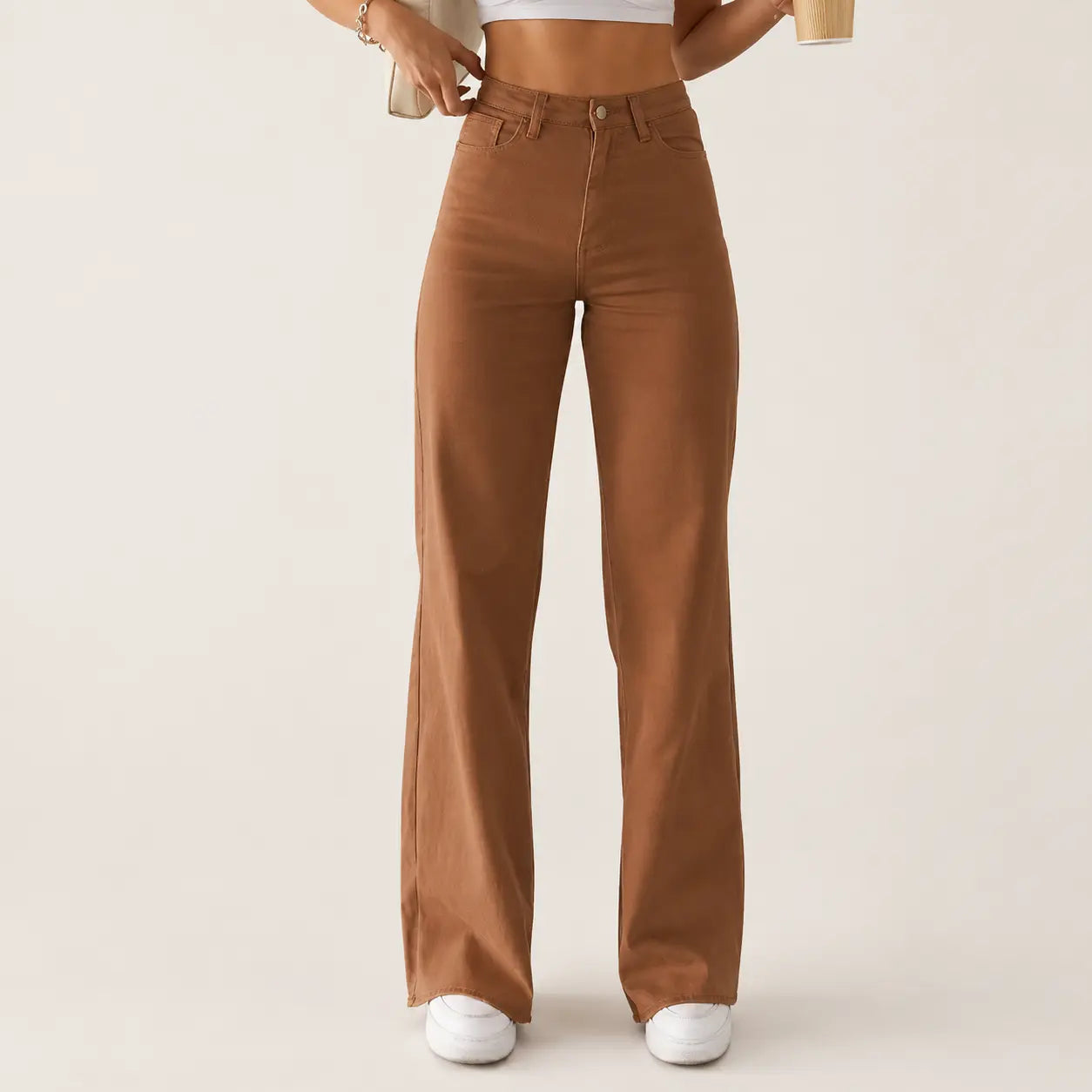 Flairé™ High Waisted Flared Jeans 70s Vintage Bell Bottom Denim