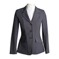 Chaqueta de competición Grand Prix Ladies EQJ de 3 botones, tejido técnico NY, negra