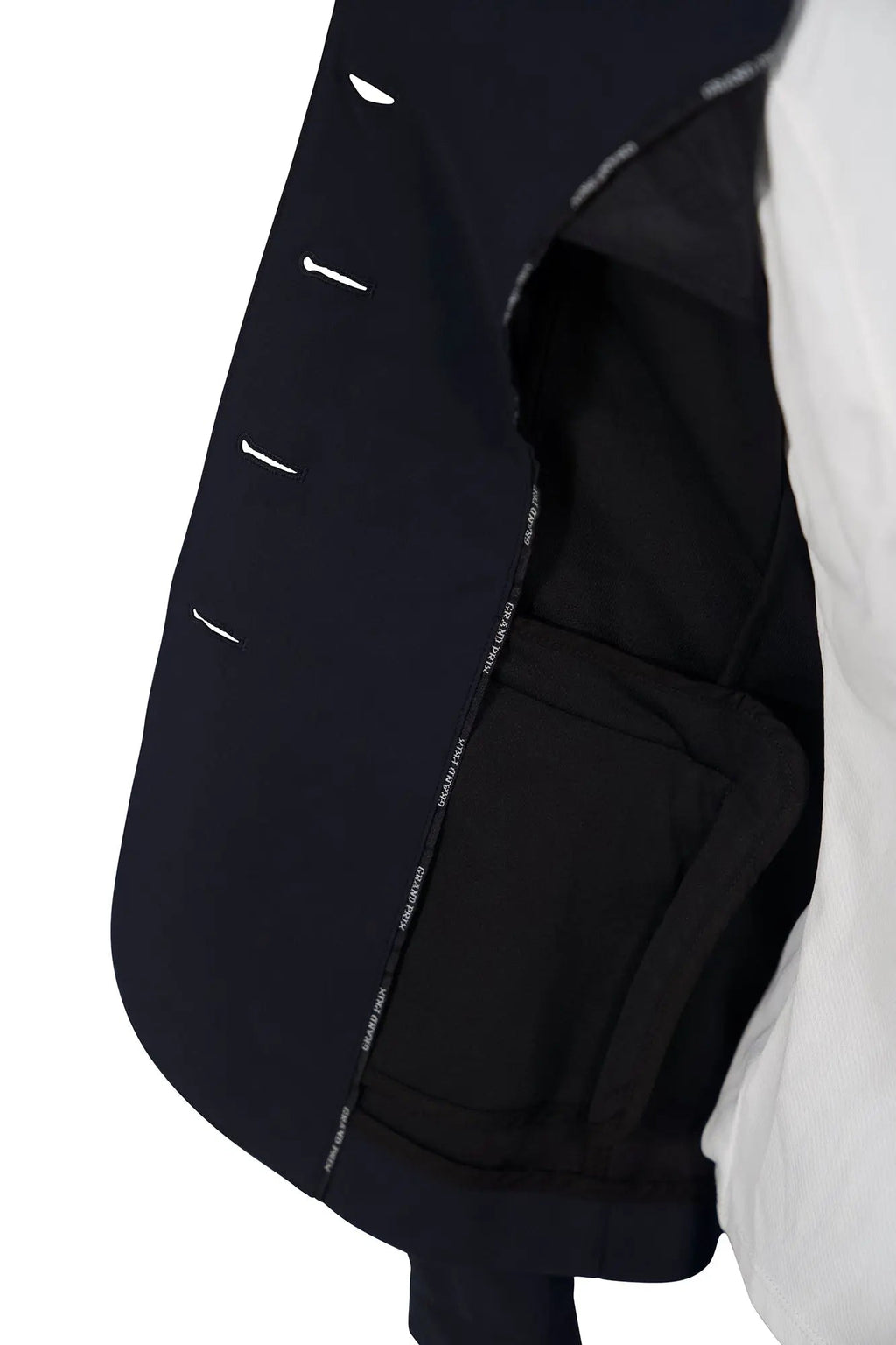 Chaqueta de competición Grand Prix Saltare Dolce de 4 botones, azul marino