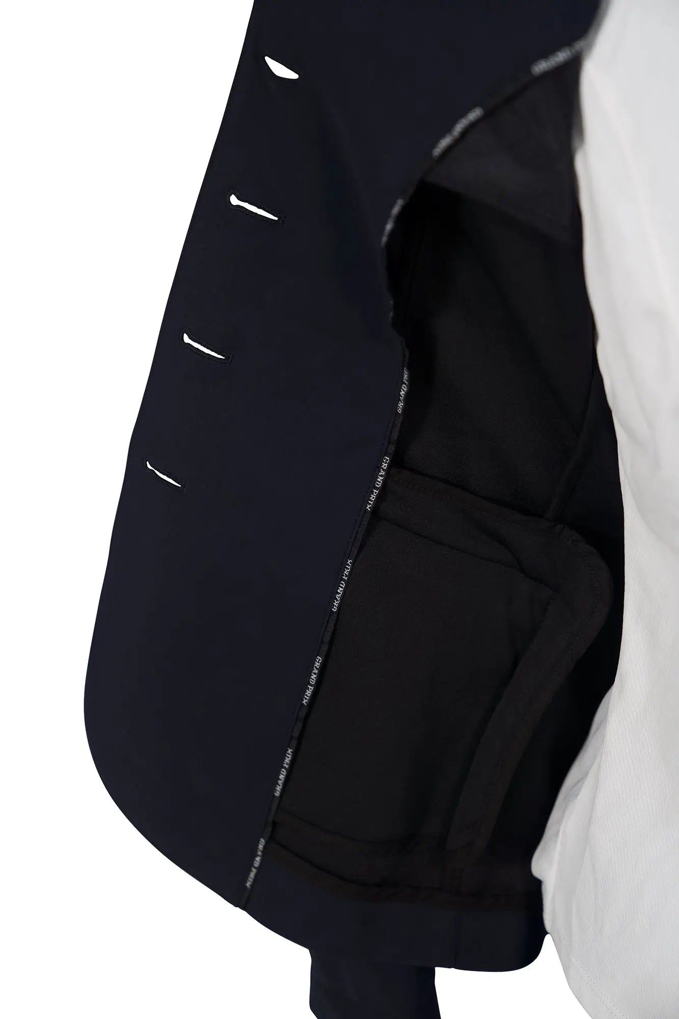 Chaqueta de competición Grand Prix Saltare Dolce de 4 botones, azul marino