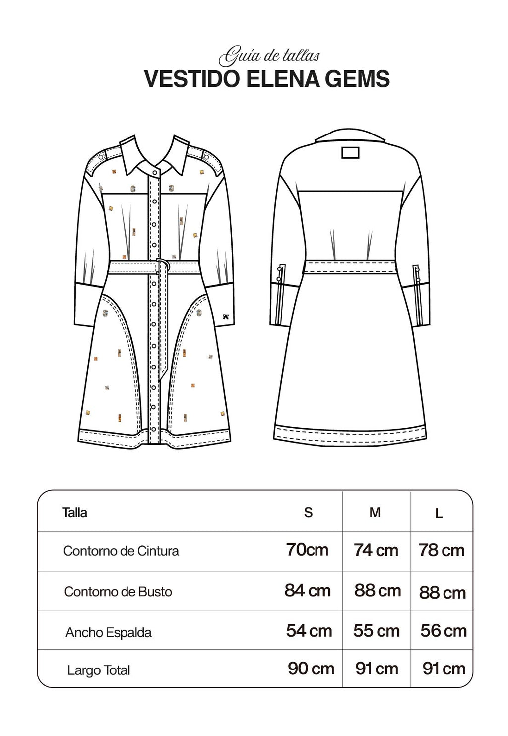 Vestido Elena Gems