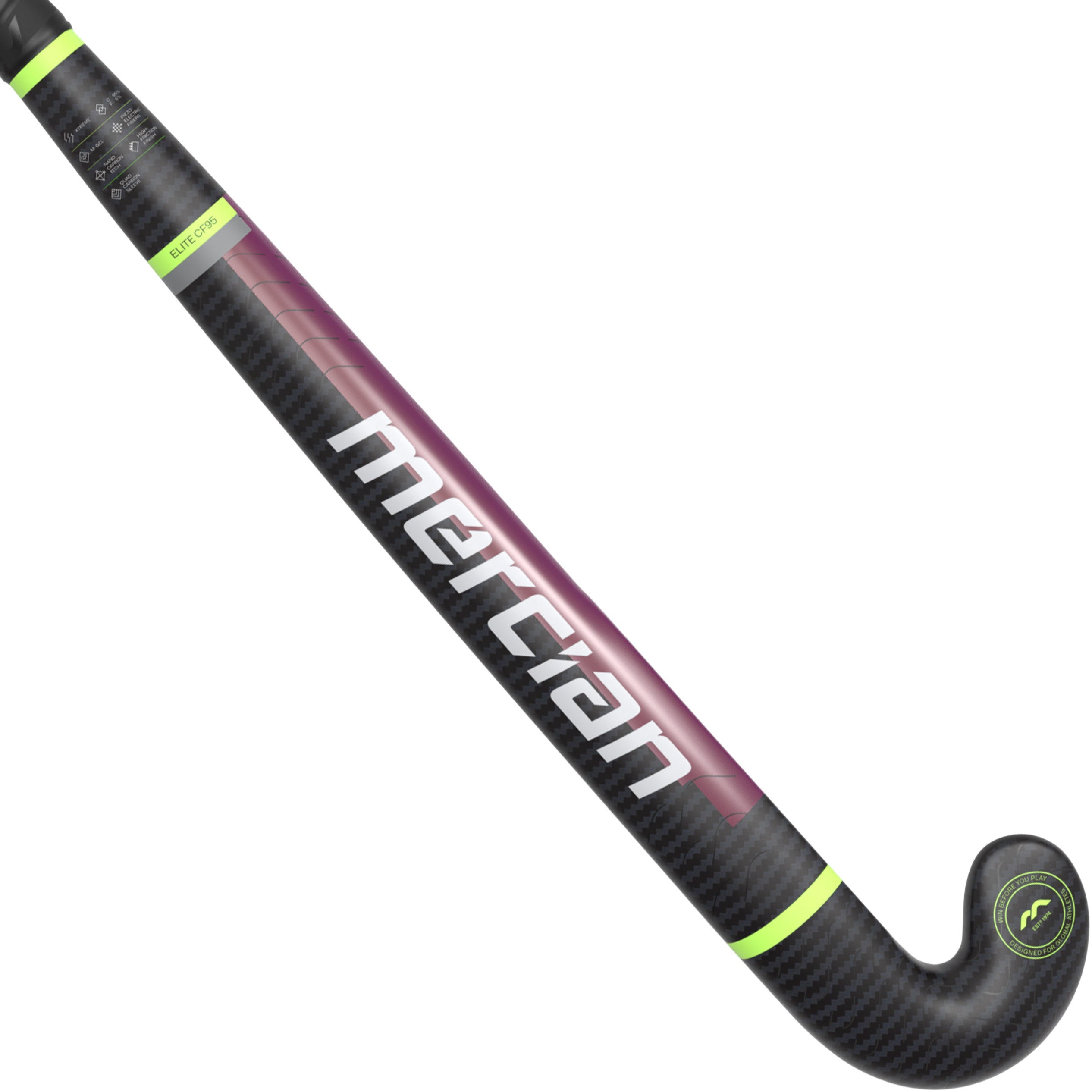Mercian Elite CF95 Xtreme Bend Palo de Hockey - Tecnología de Composite de Élite