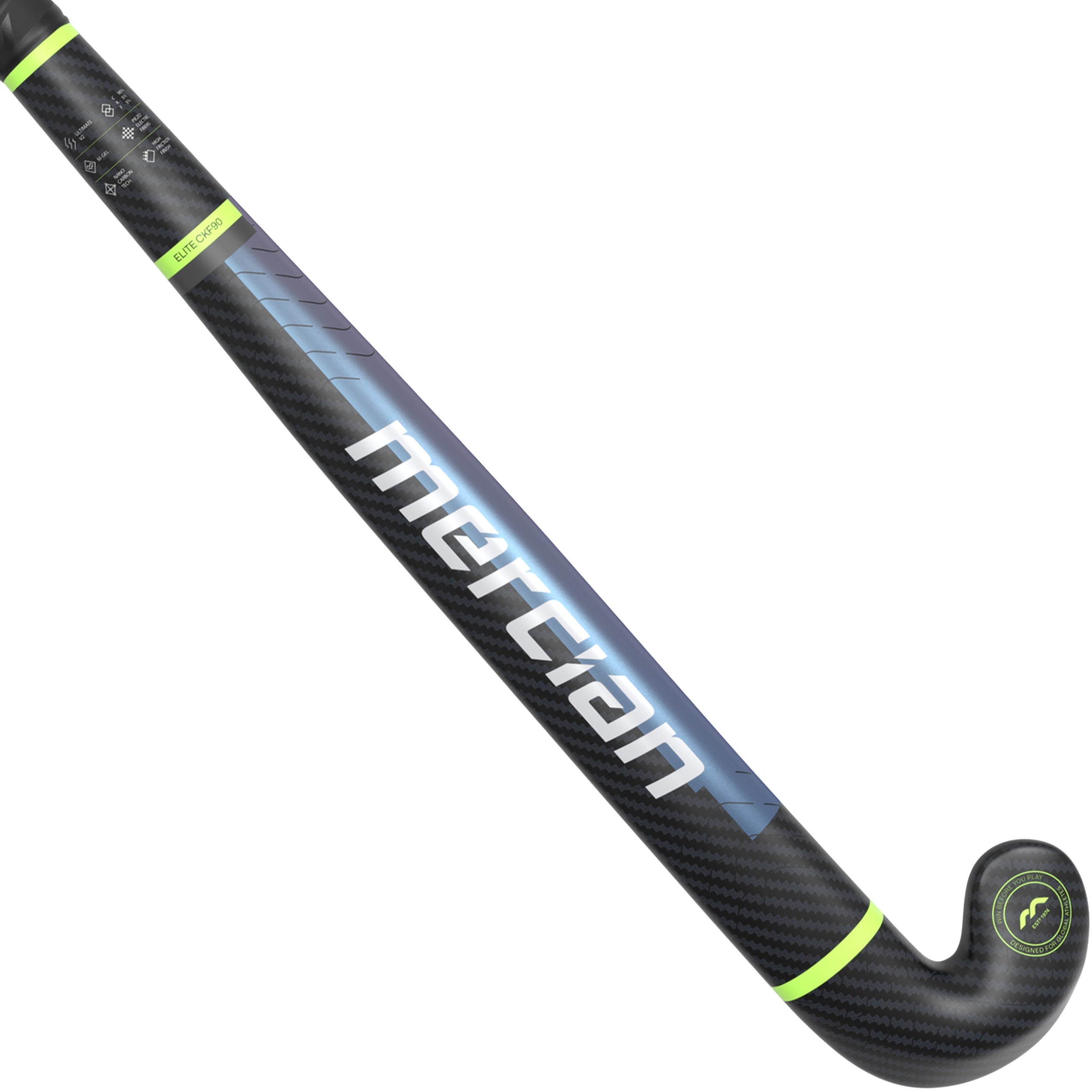Palo de hockey Mercian Elite CKF90 Ultimate V2 Bend - Tecnología de compuesto de élite