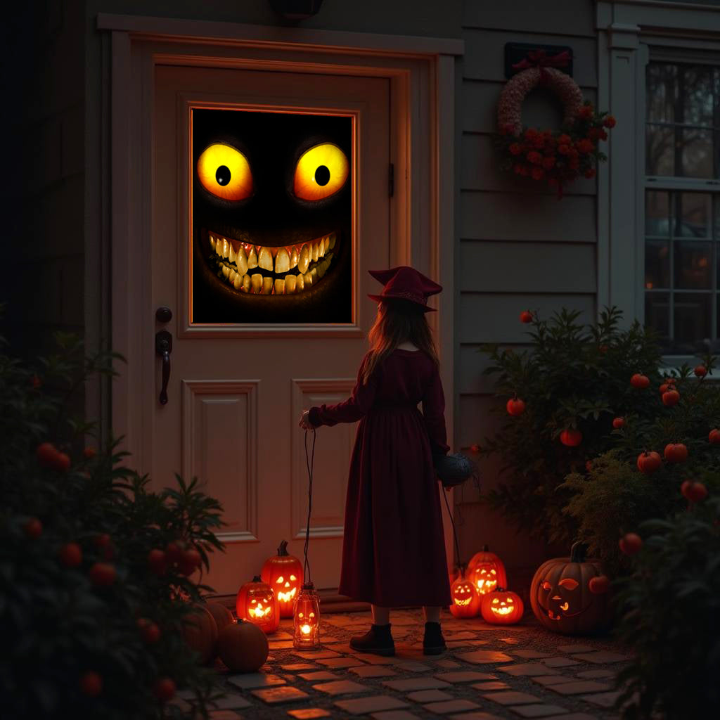 AtmosFX Halloween Digital Decoration USB - Halloween Vol 1 + 48" x 72" Projection Screen