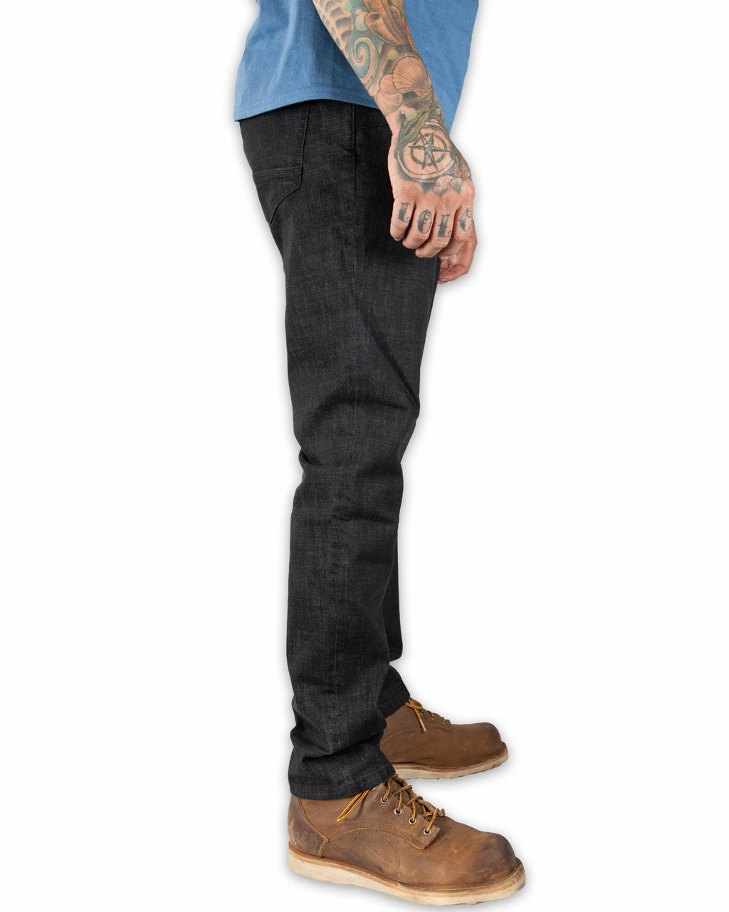 Pantalones Vaqueros Hideout Corte Tapered - Negro