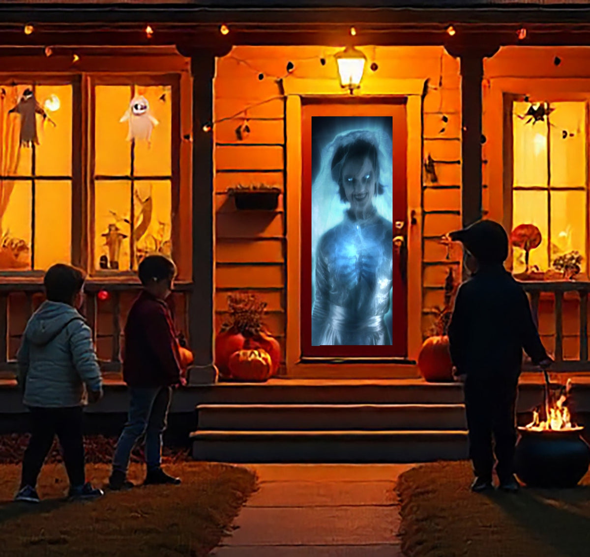 AtmosFX Ghostly Apparitions Halloween Digital Decoration on DVD