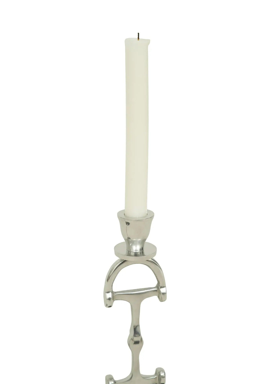 Juego de dos candelabros Huntley D, juego de dos en acabado plateado de aluminio