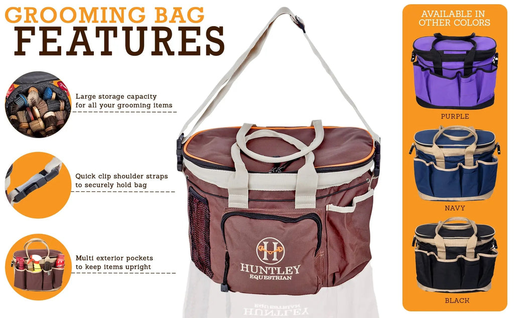 Bolsa de Aseo de Lujo Huntley Equestrian, Marrón