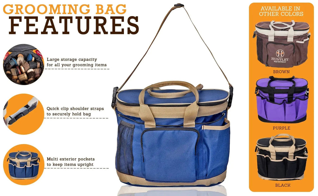 Bolsa de Aseo de Lujo Huntley Equestrian, Marrón
