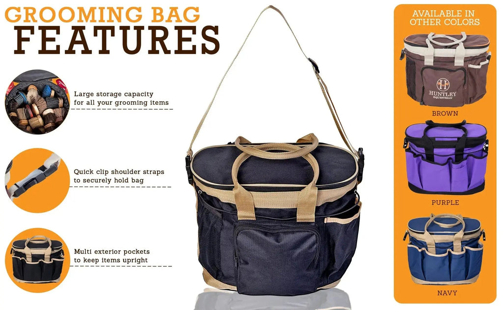 Bolsa de Aseo de Lujo Huntley Equestrian, Marrón