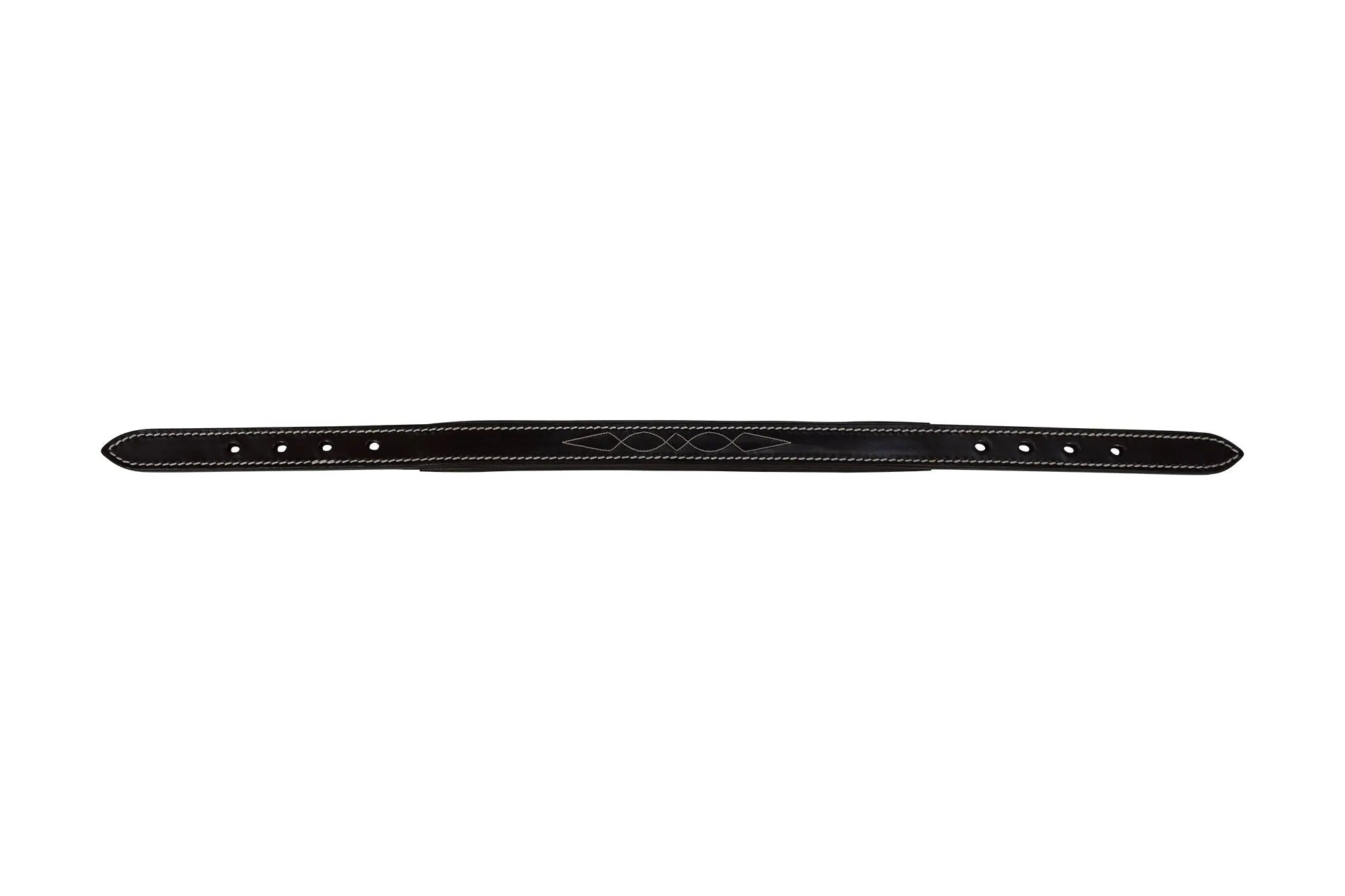Pieza de Corona de Repuesto de Cuero con Costuras Decorativas para Cabestro Huntley Equestrian