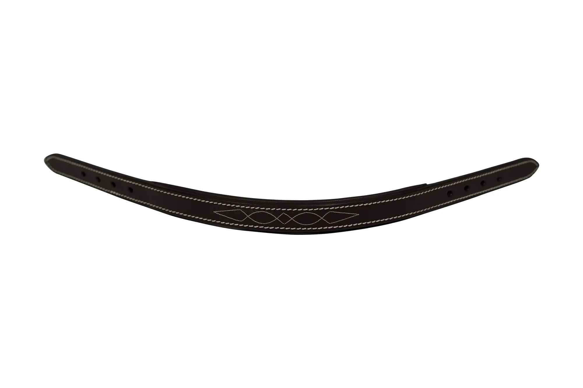 Pieza de Corona de Repuesto de Cuero con Costuras Decorativas para Cabestro Huntley Equestrian