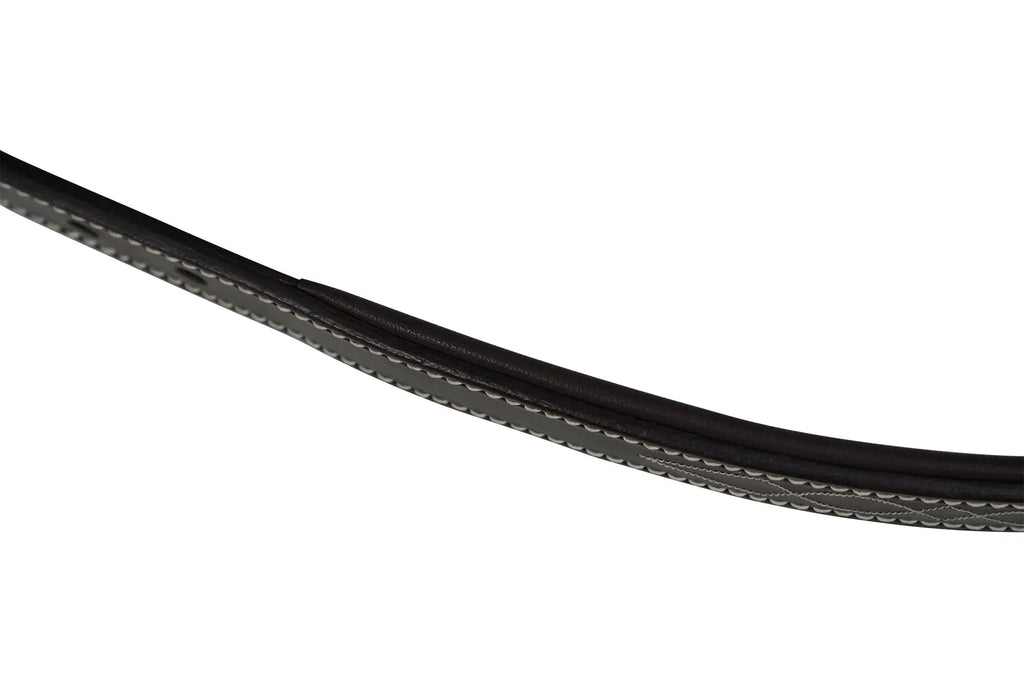 Pieza de Corona de Repuesto de Cuero con Costuras Decorativas para Cabestro Huntley Equestrian