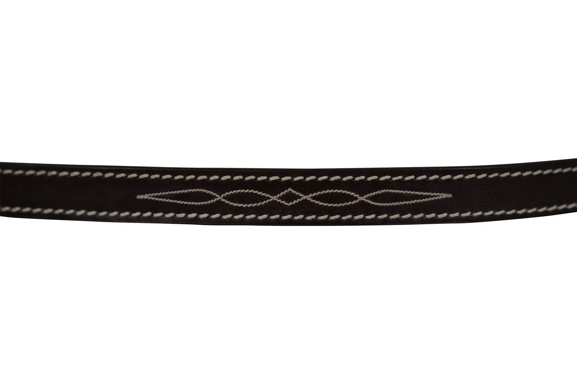 Cabezada de cuero con costuras decorativas para poni de Huntley Equestrian - Correllera de repuesto