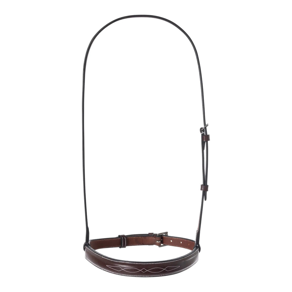 Huntley Equestrian Fancy Stitched Raised Chain Noseband