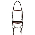 Bridón Huntley Equestrian con Riendas y Costuras Decorativas para Entrenamiento Hunter