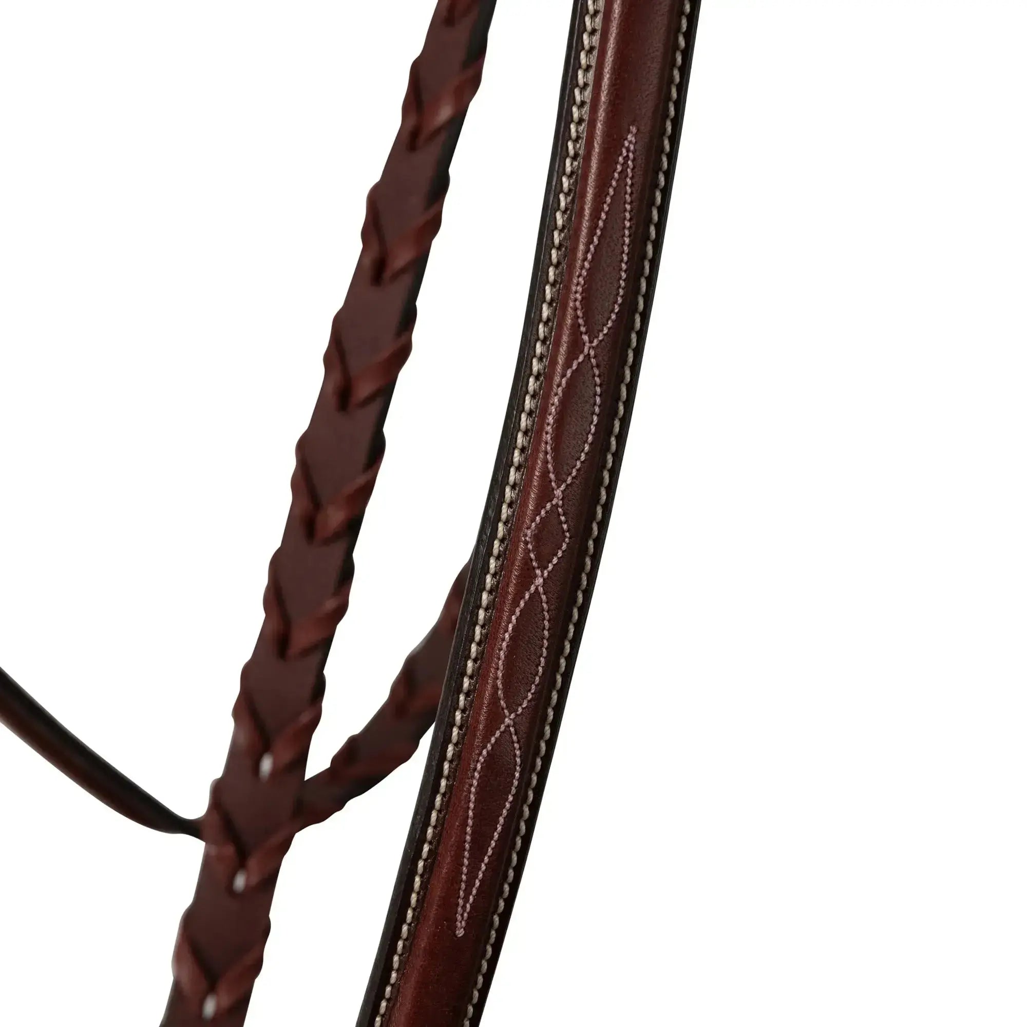 Bridón Huntley Equestrian con Riendas y Costuras Decorativas para Entrenamiento Hunter