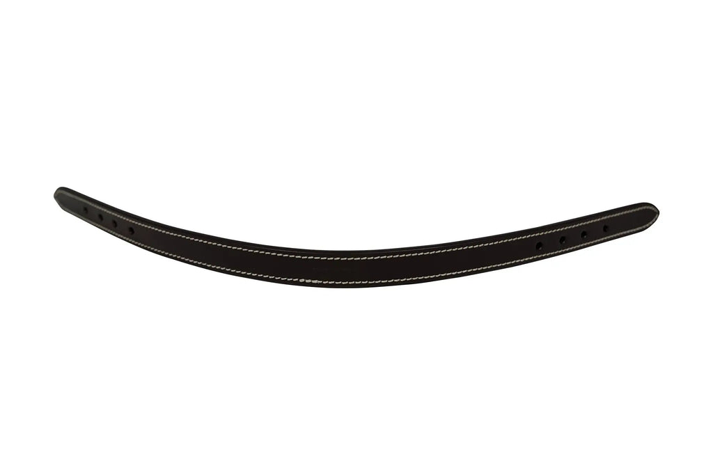 Pieza de corona de repuesto de cabezada de cuero con triple costura Huntley Equestrian