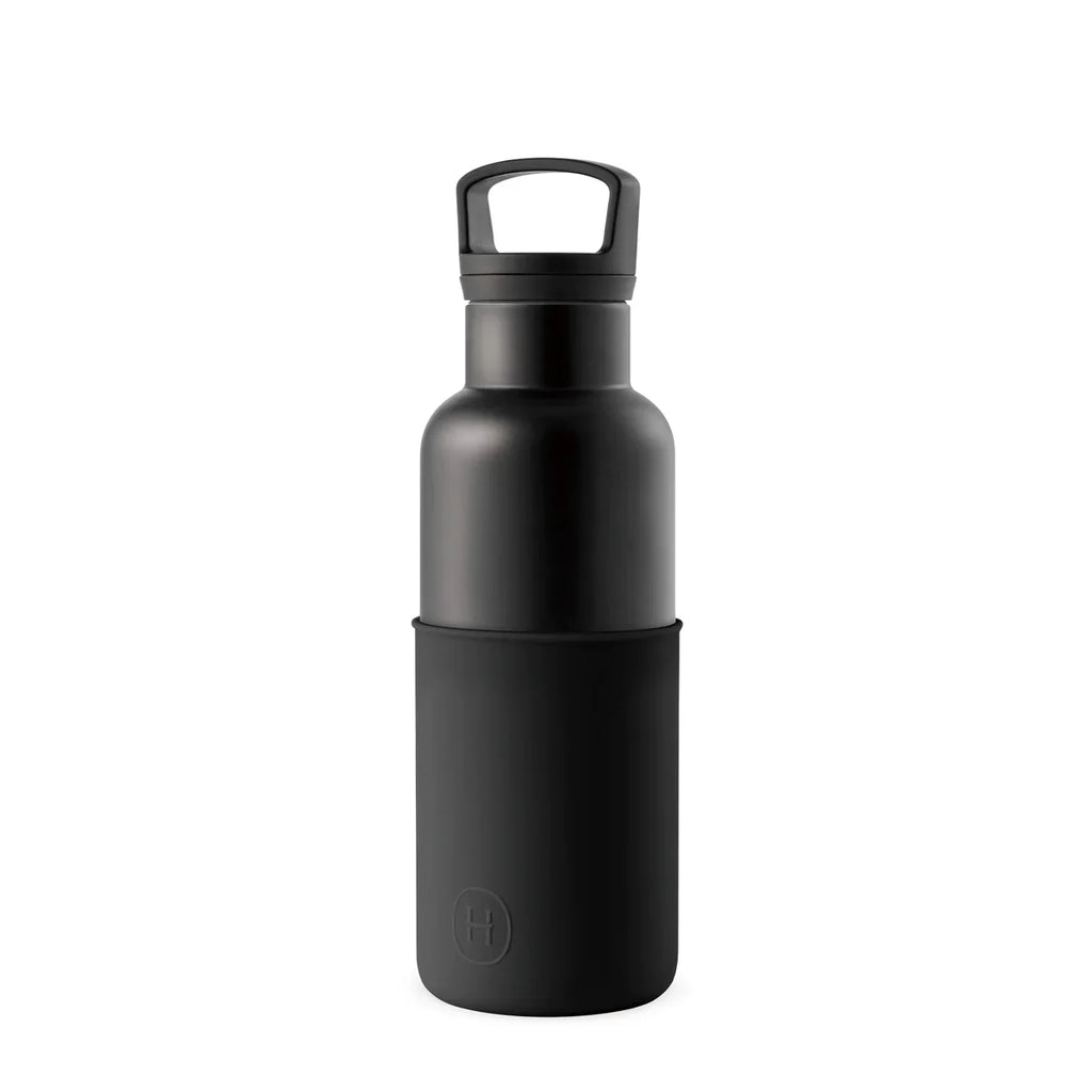 Botella de agua con aislamiento al vacío - Negra 16 oz