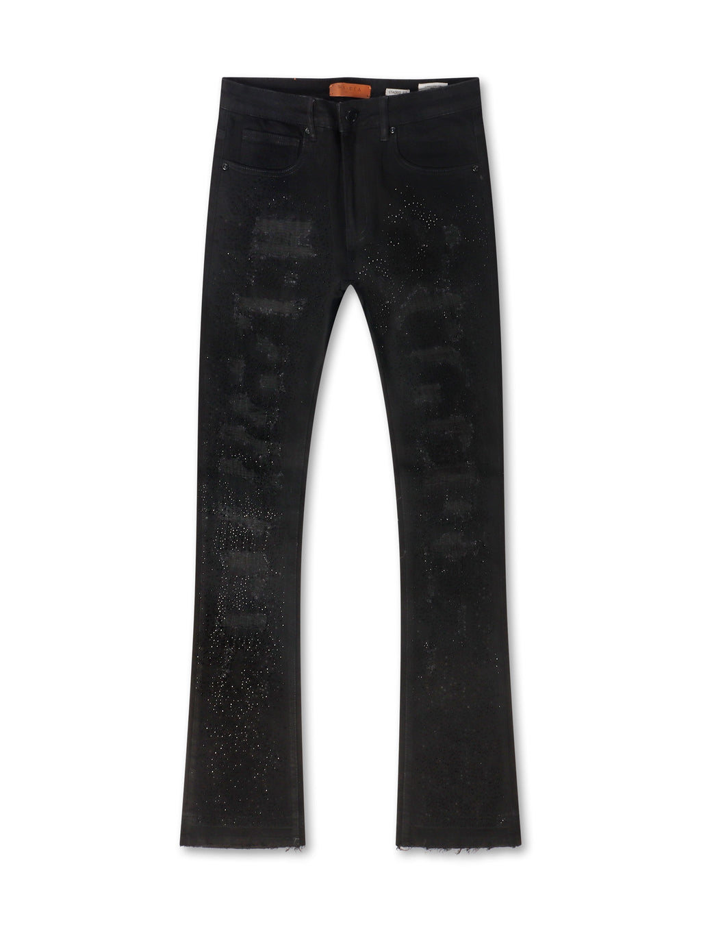 Vaqueros Waimea Rhinestone Stacked Fit - Negro Jet