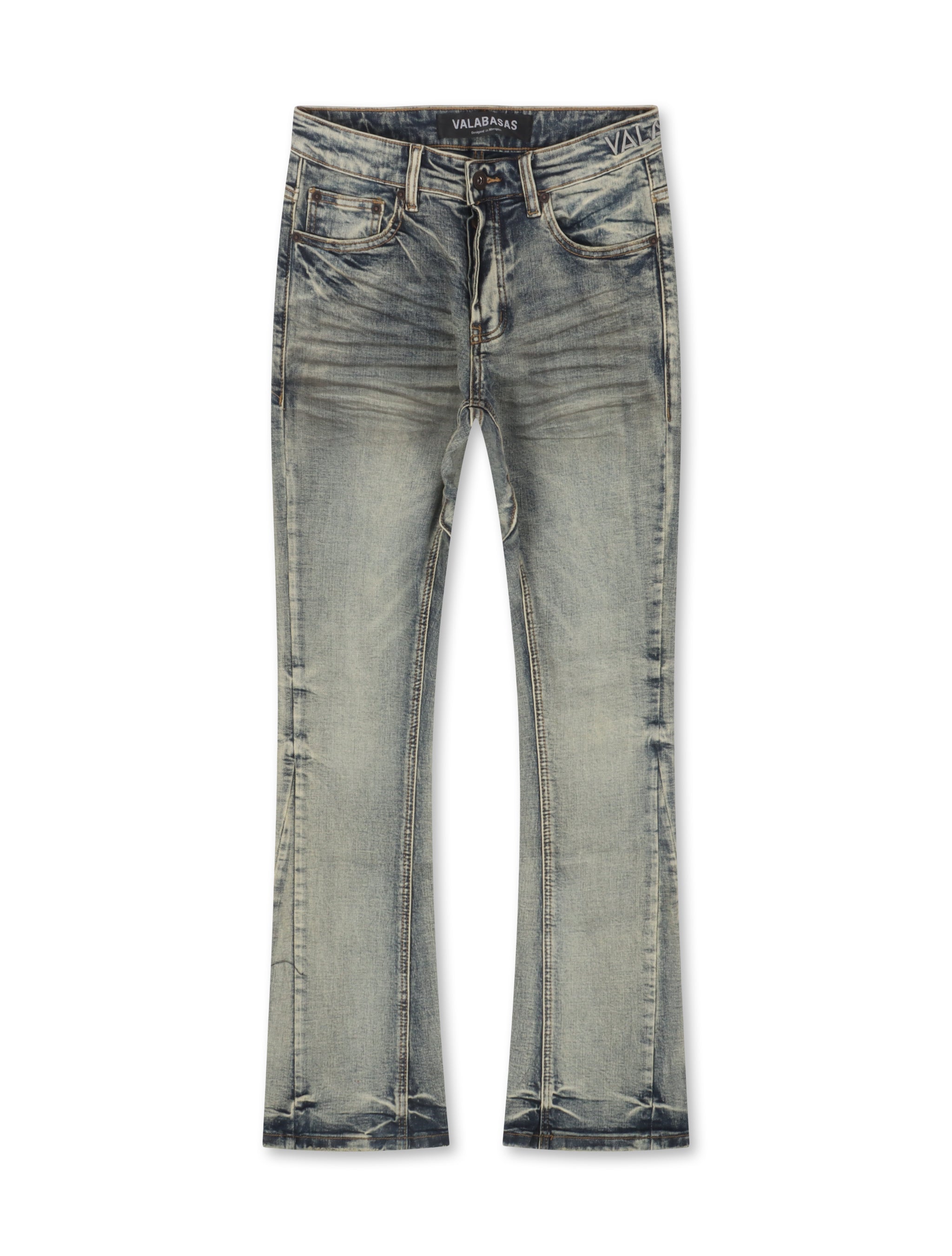 Valabasas Fax Jeans Acampanados - Lavado Celeste