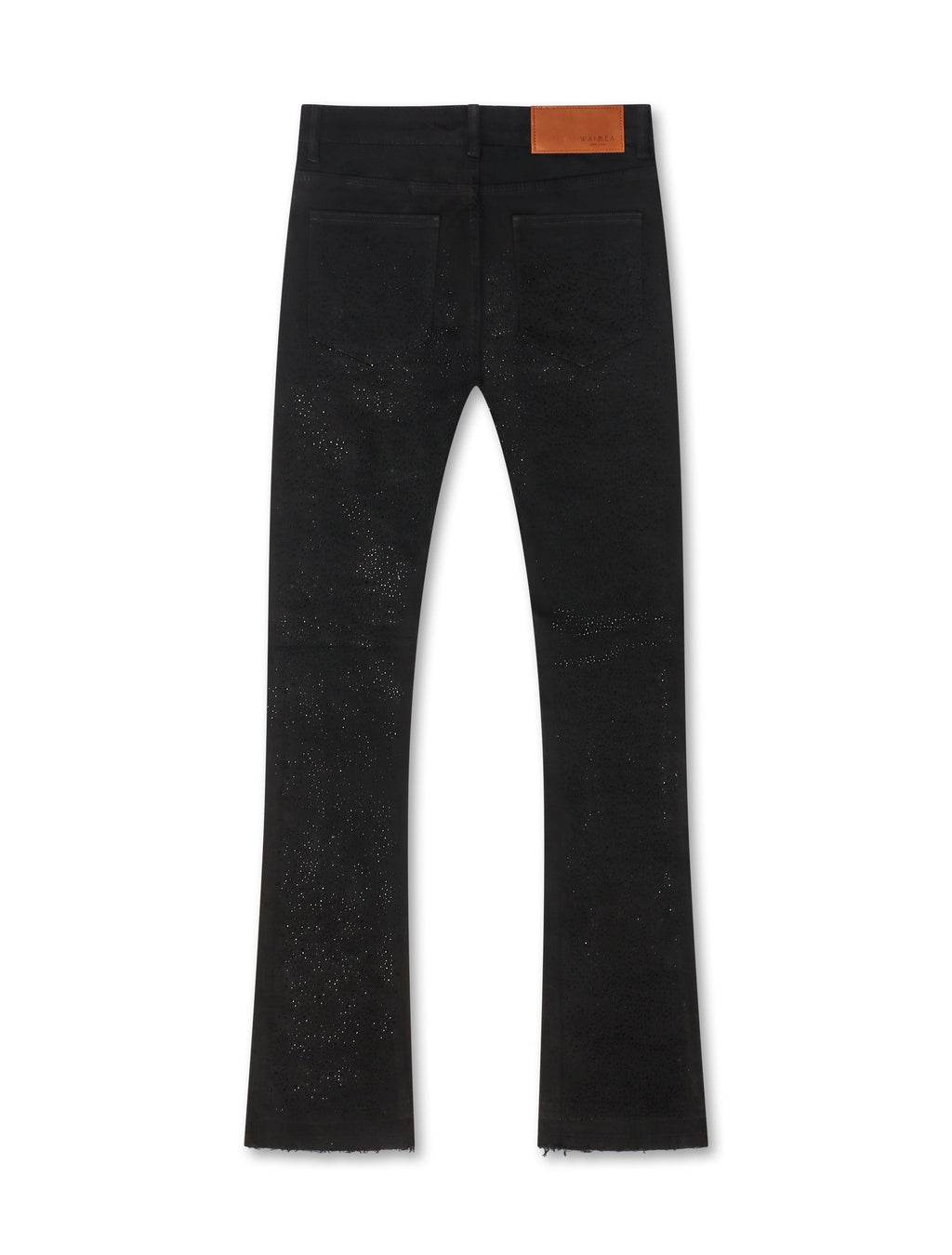 Vaqueros Waimea Rhinestone Stacked Fit - Negro Jet