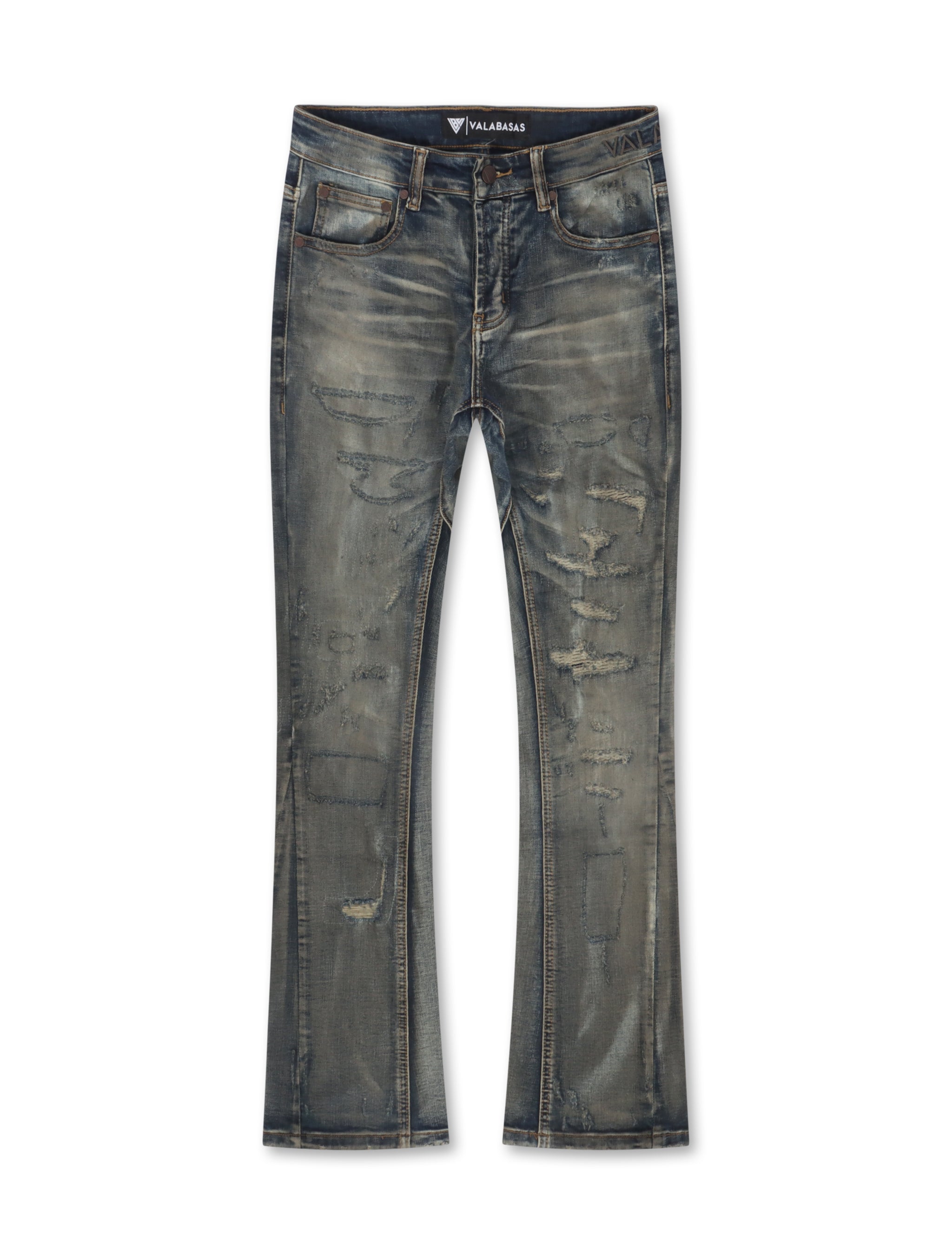 Valabasas Bald Stacked Jeans - Azul Vintage