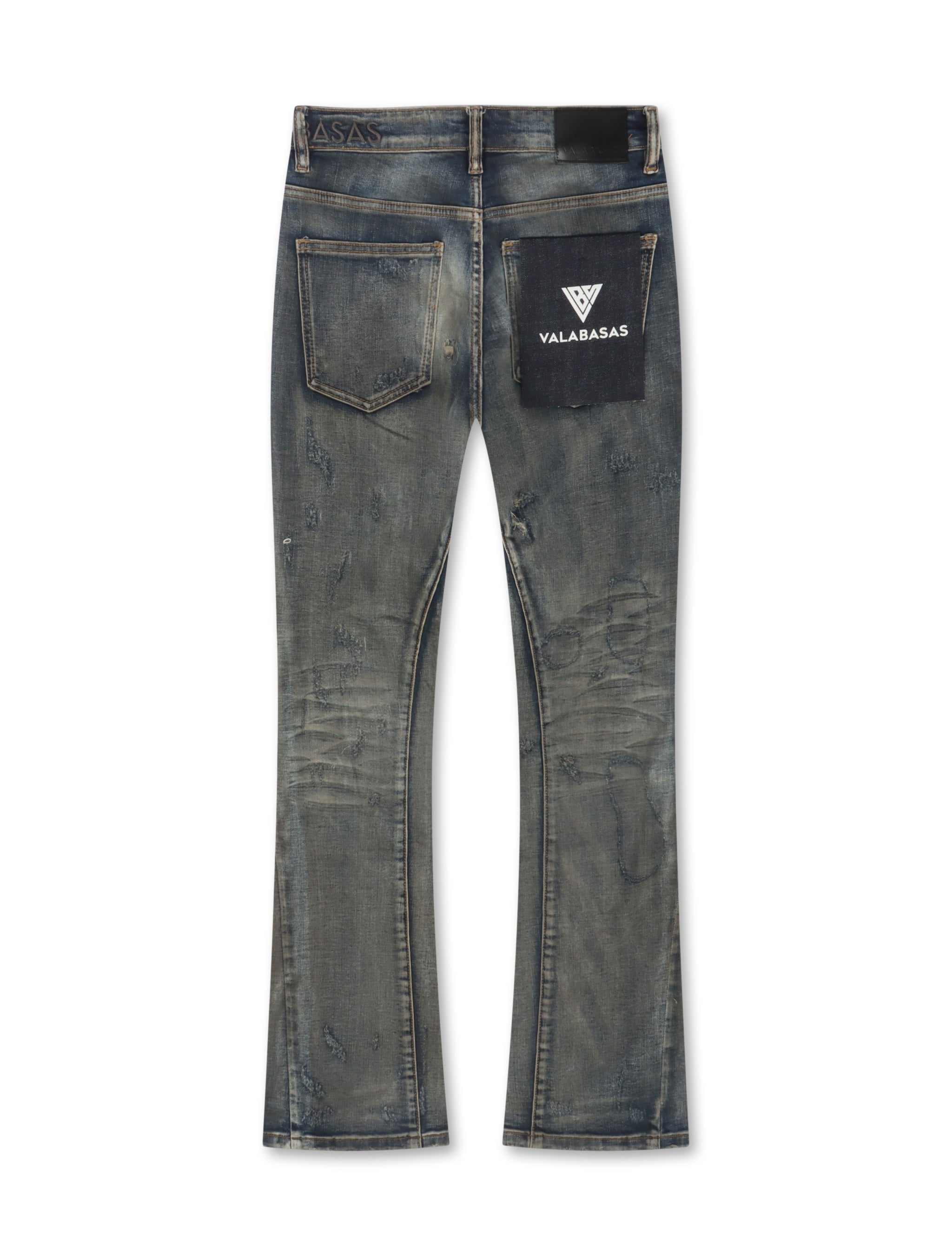 Valabasas Bald Stacked Jeans - Azul Vintage