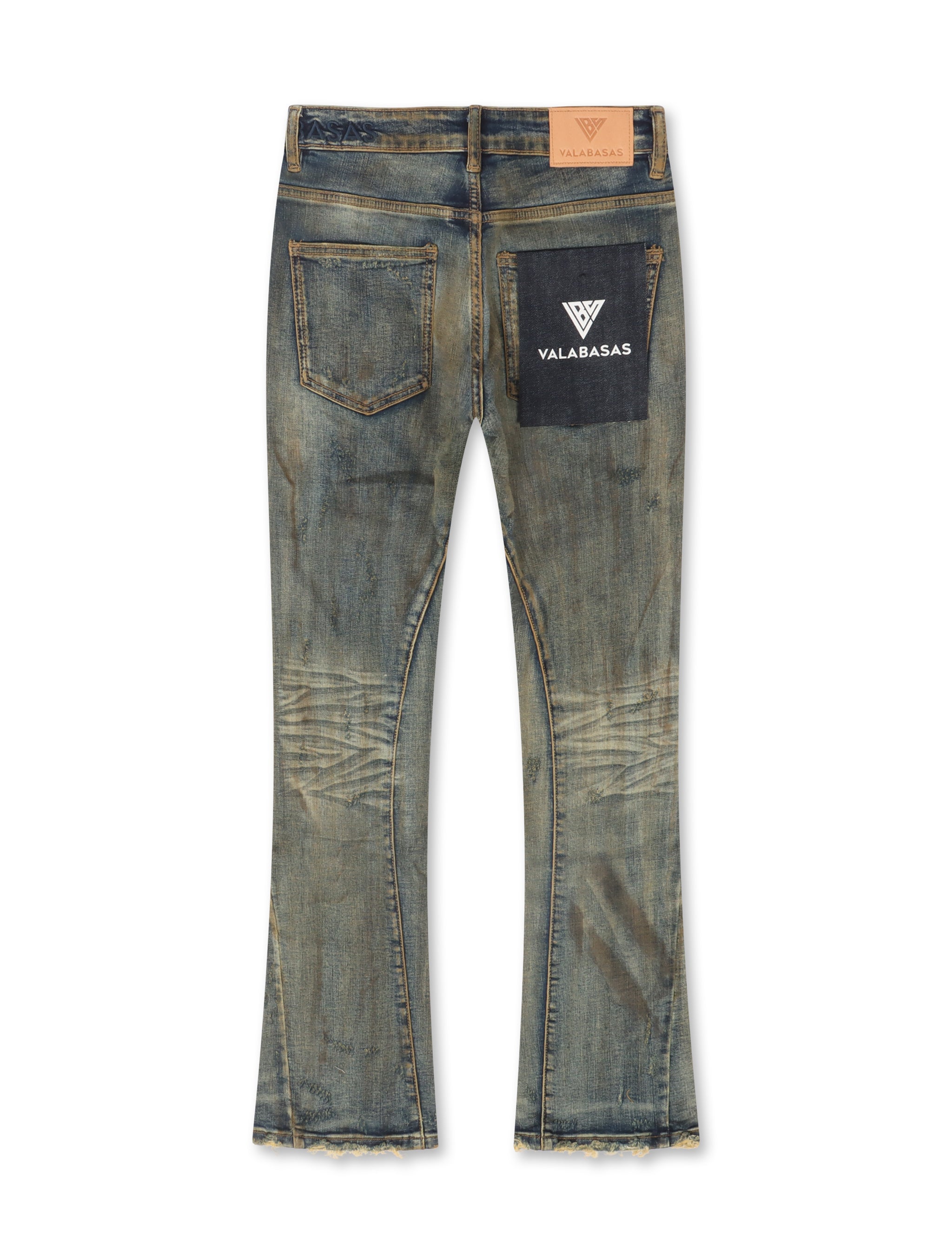 Valabasas Vaqueros Acampanados Resistentes - Azul Vintage