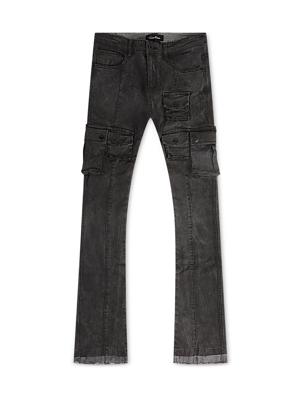 Vicious Denim Vaqueros Acampanados Apilados - Negro