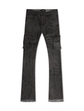 Vicious Denim Vaqueros Acampanados Apilados - Negro