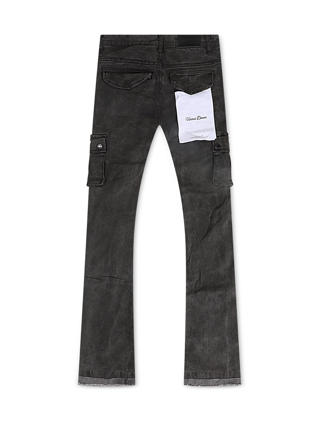 Vicious Denim Vaqueros Acampanados Apilados - Negro
