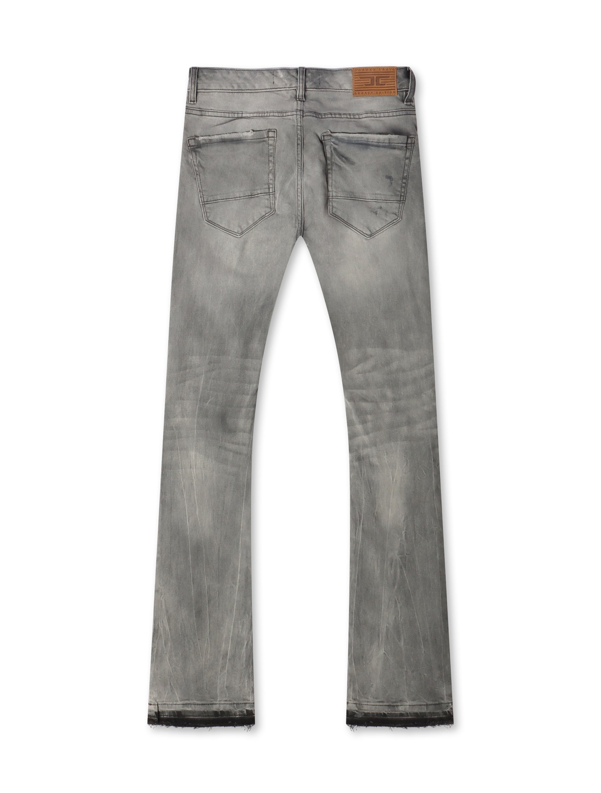 Jordan Craig Jeans Rotos Apilados - Gris Ahumado