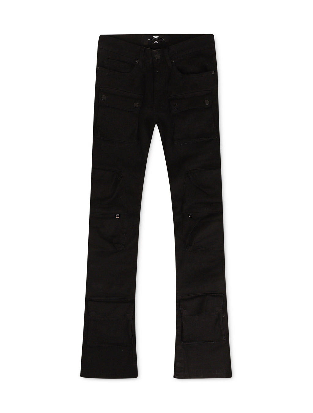 Jordan Craig Martin Stacked 3D Cargo Jeans - Negro Azabache