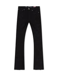 Damati Jeans Elásticos Ajustados con Efecto Desgastado - Negro Lavado