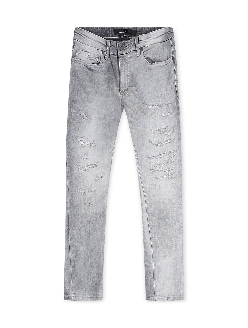 Jordan Craig Rip and Repair Ross Fit Jeans - Gris Ártico