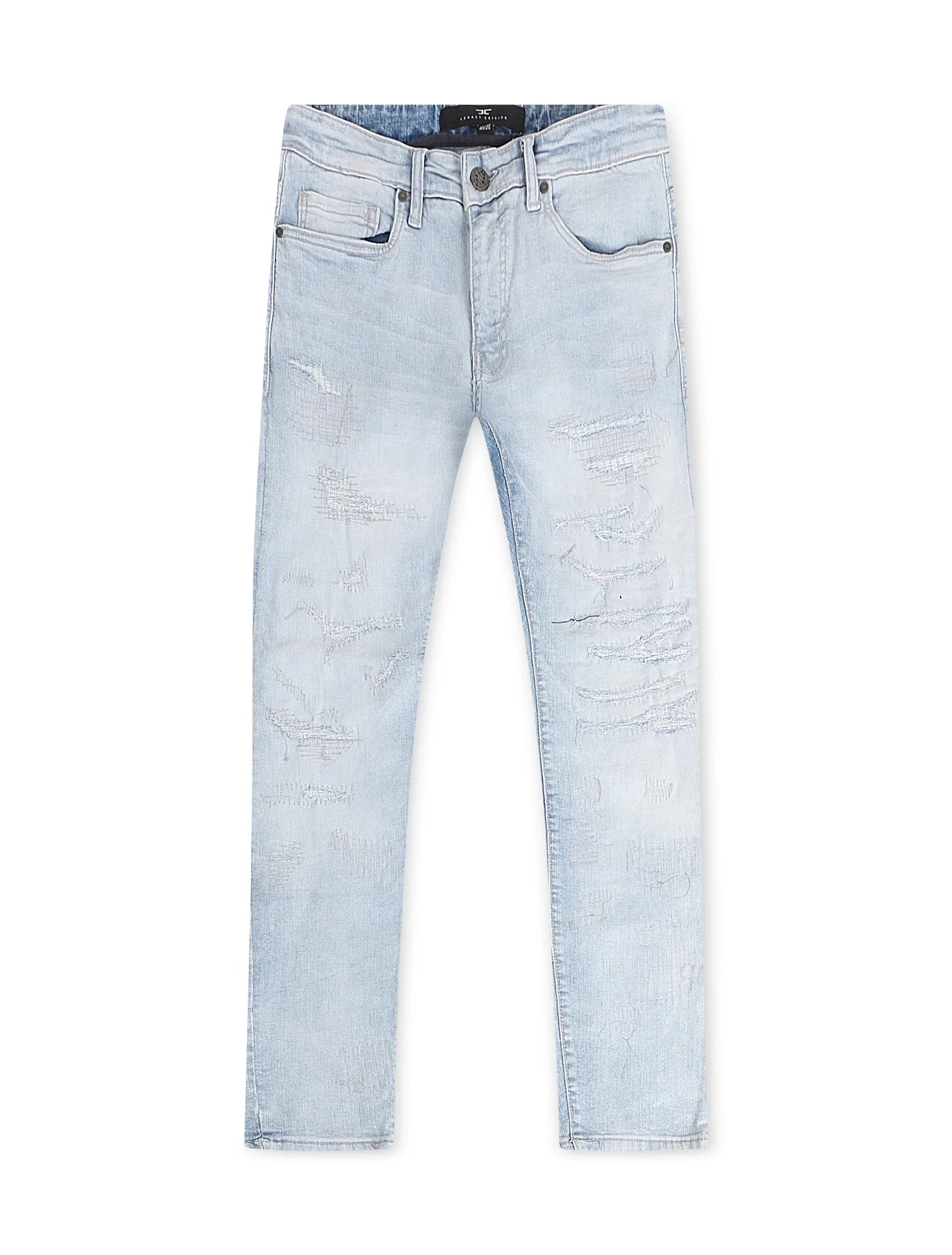 Jordan Craig Jeans Ross Fit rotos y reparados - Azul hielo