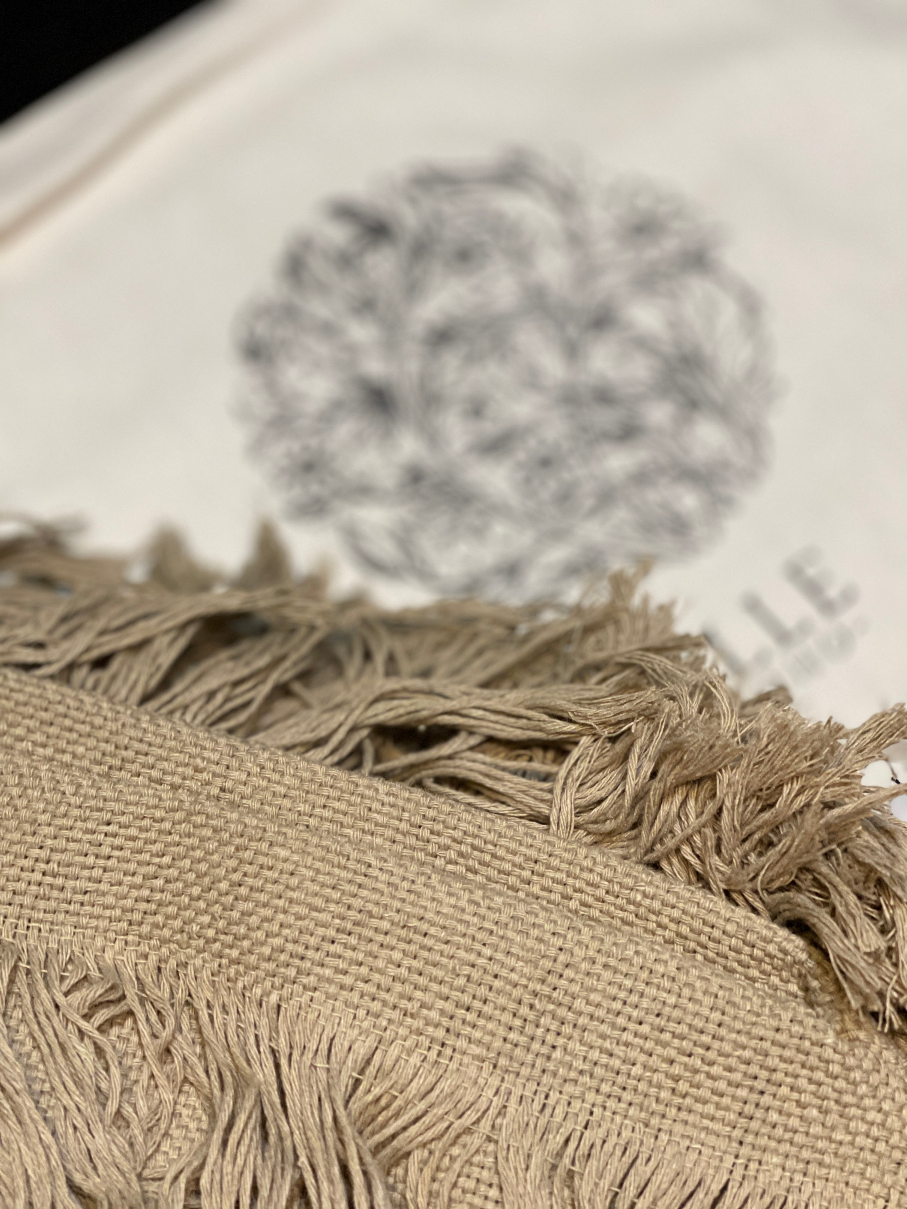 Handmade Frayed Set Pants & Crop "MILA",  Organic Clothing