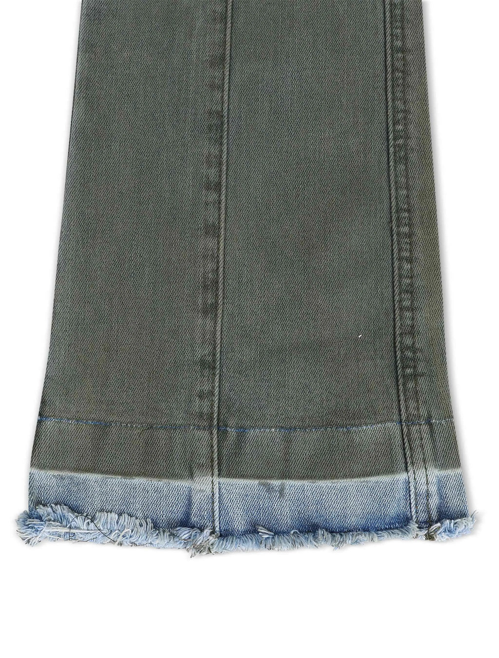 Vicious Denim Cargo Stacked Jeans - Oliva