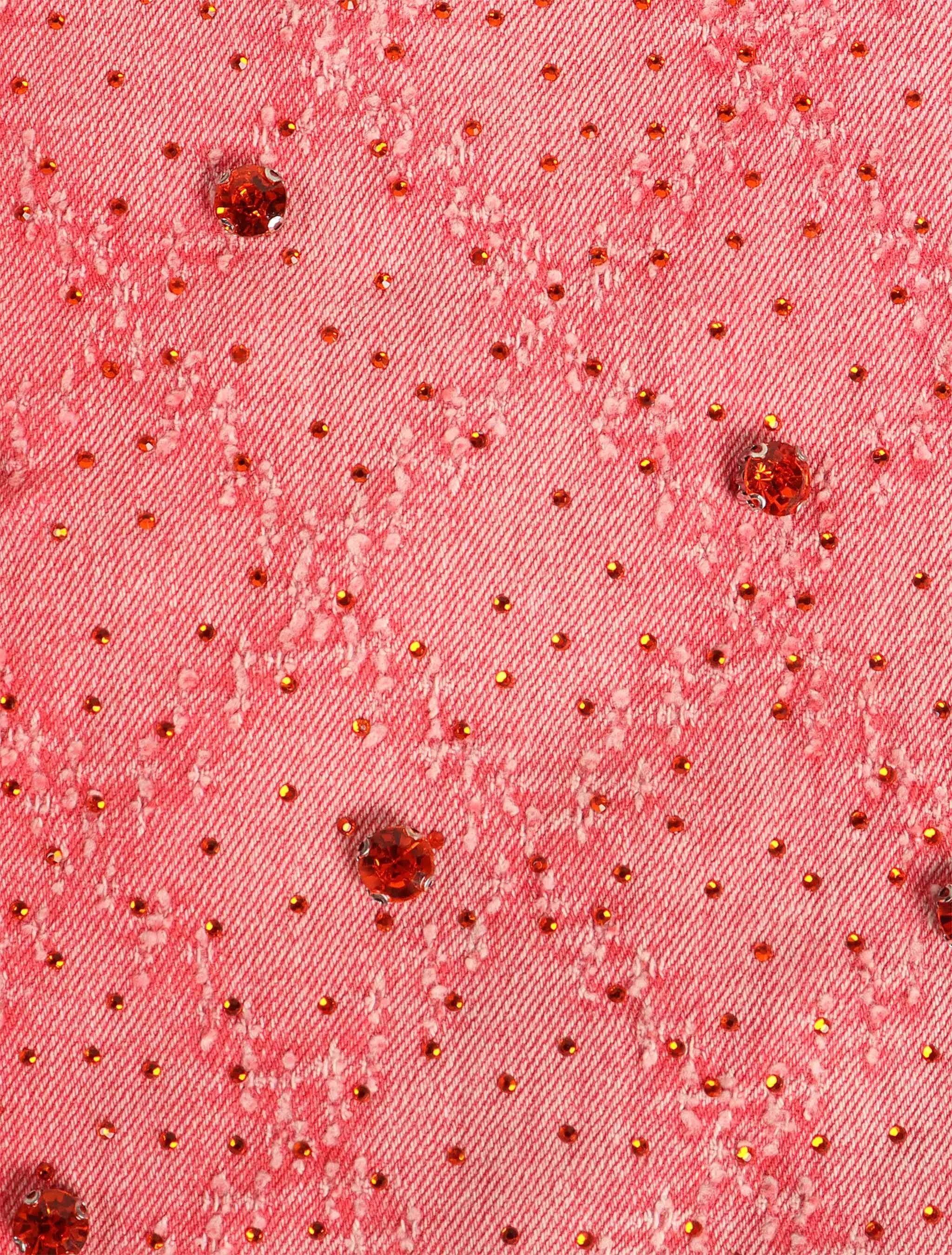 Vaqueros Flare de Pedrería Vicious Denim - Rosa
