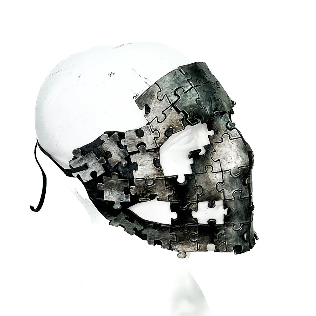 Handmade Genuine Leather  Puzzle Mask