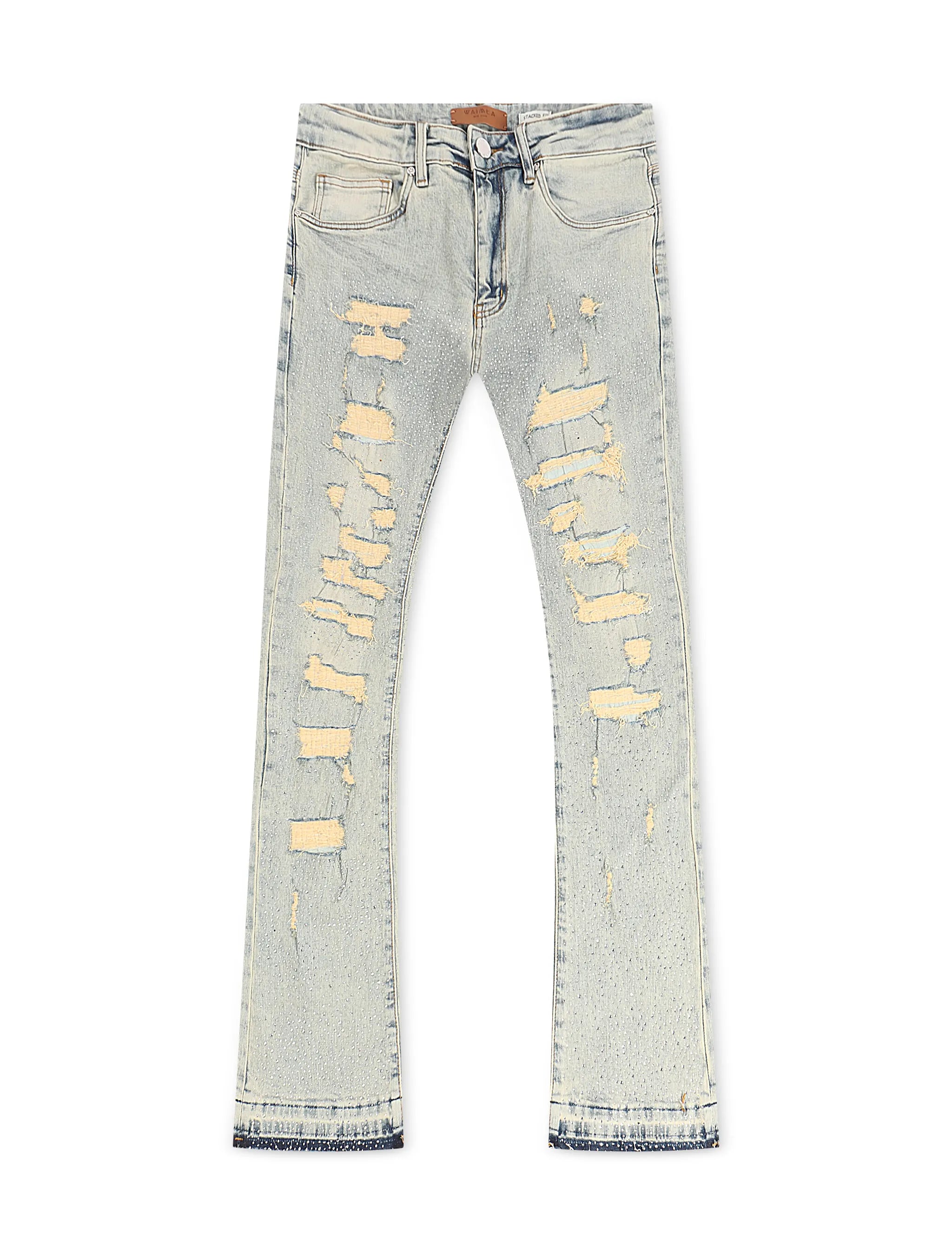Vaqueros Waimea Flex Rhinestone Stacked Fit - Lavado Vintage