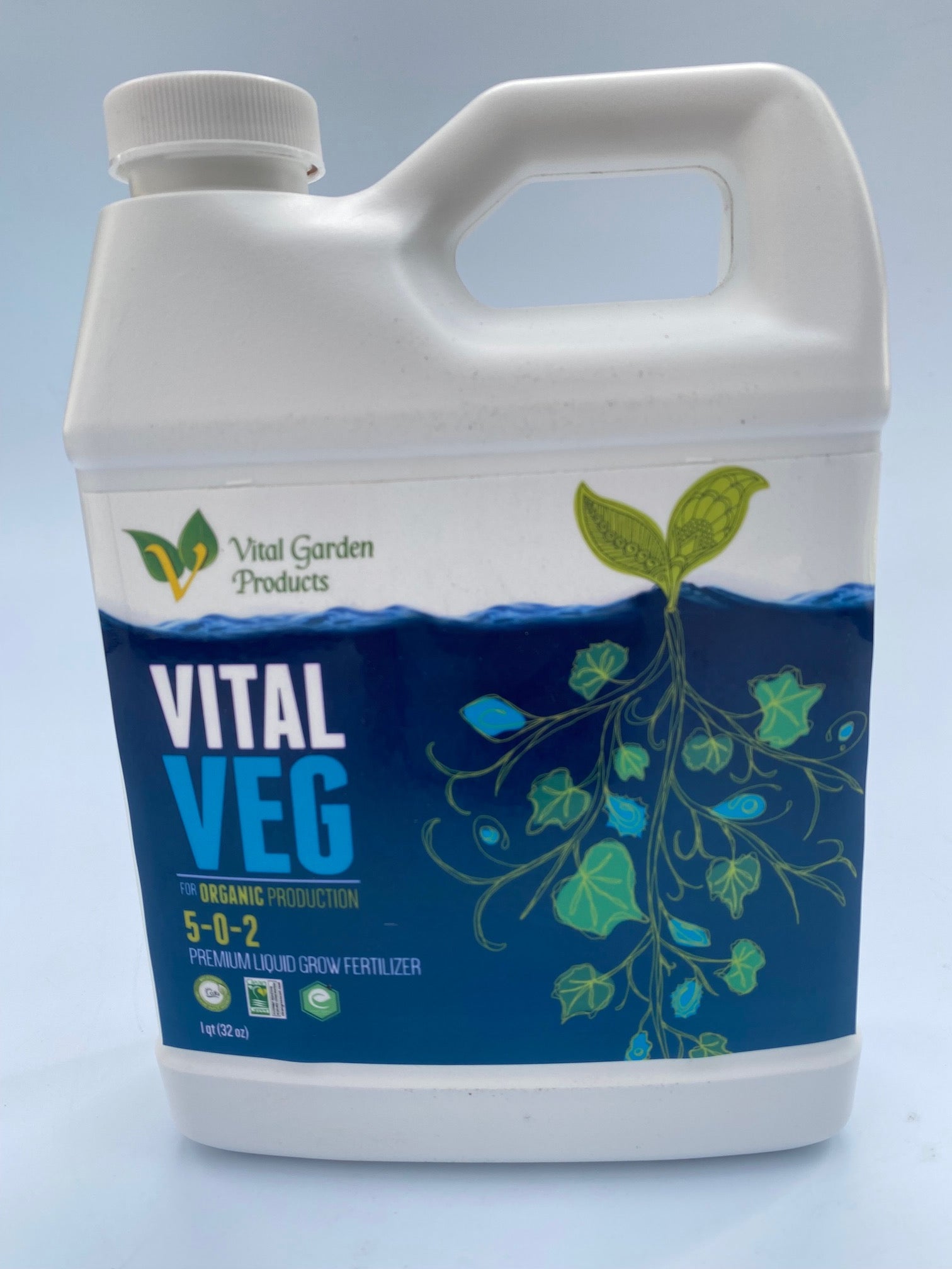 Vital Veg - Plant Based Liquid Grow Fertilizer 5-0-2