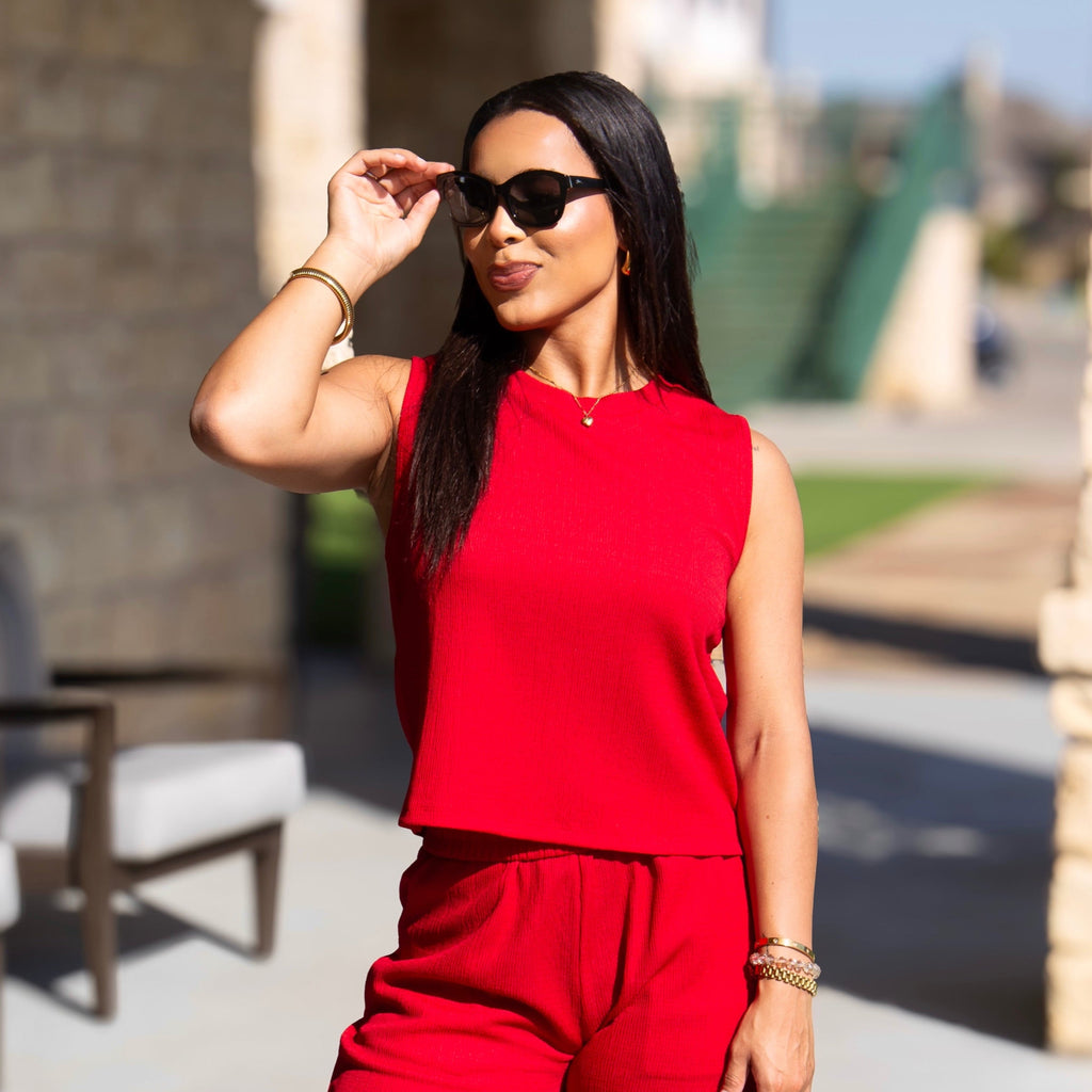 Das Earhart Top, Rot