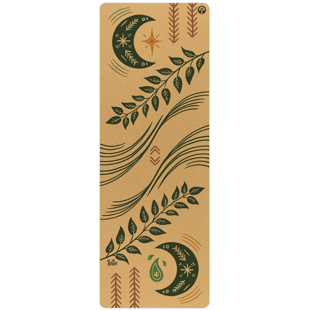 Esterilla de Yoga de Corcho Inhale Exhale Aura