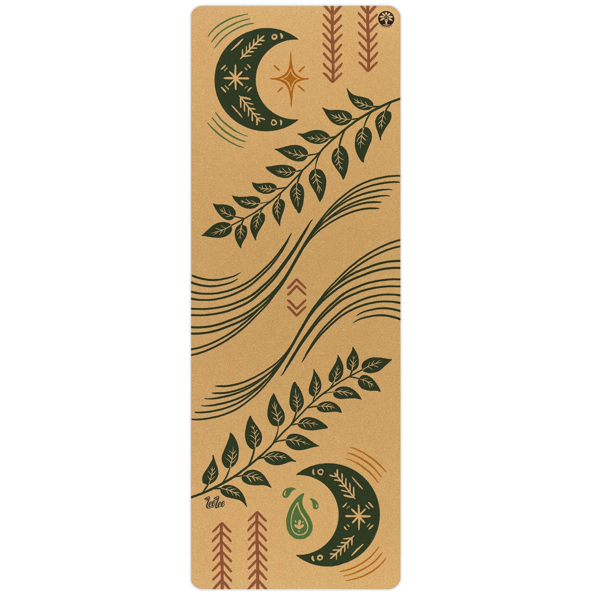 Esterilla de Yoga de Corcho Inhale Exhale Aura
