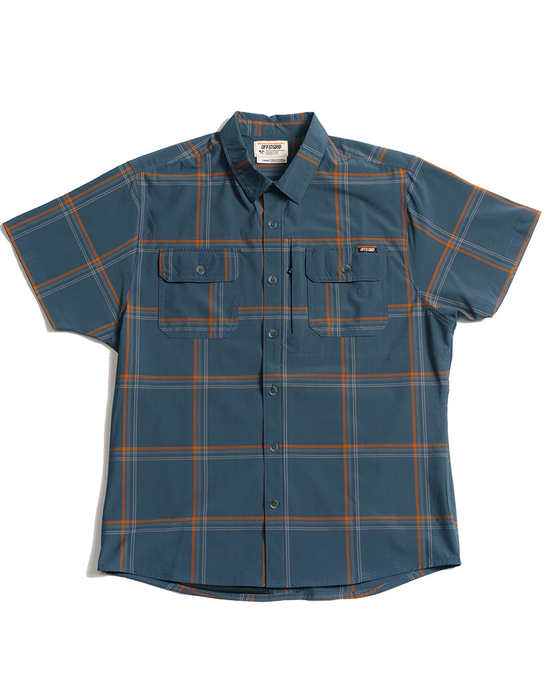Camisa Jack Knife SS - Gris Azul Oscuro