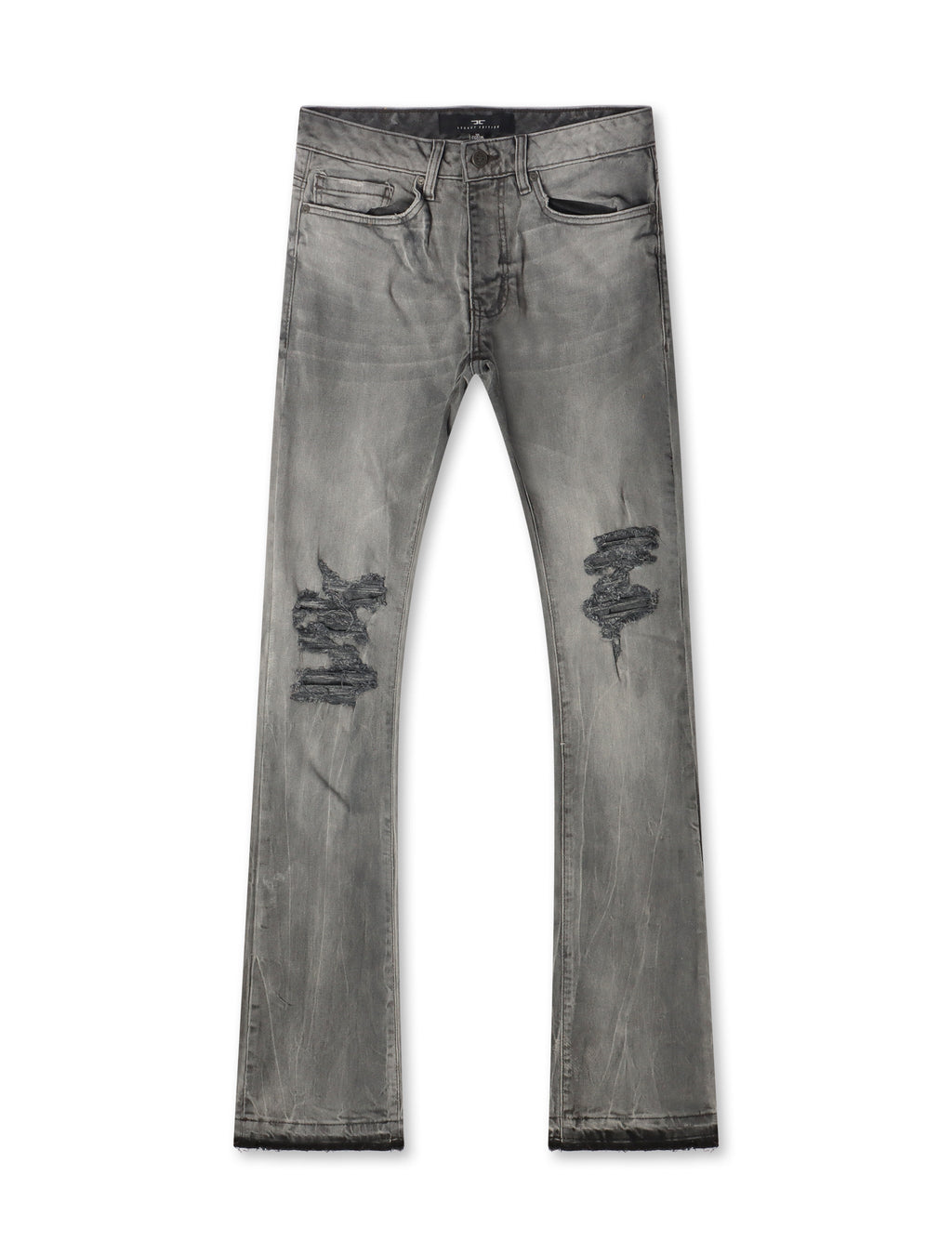 Jordan Craig Jeans Rotos Apilados - Gris Ahumado