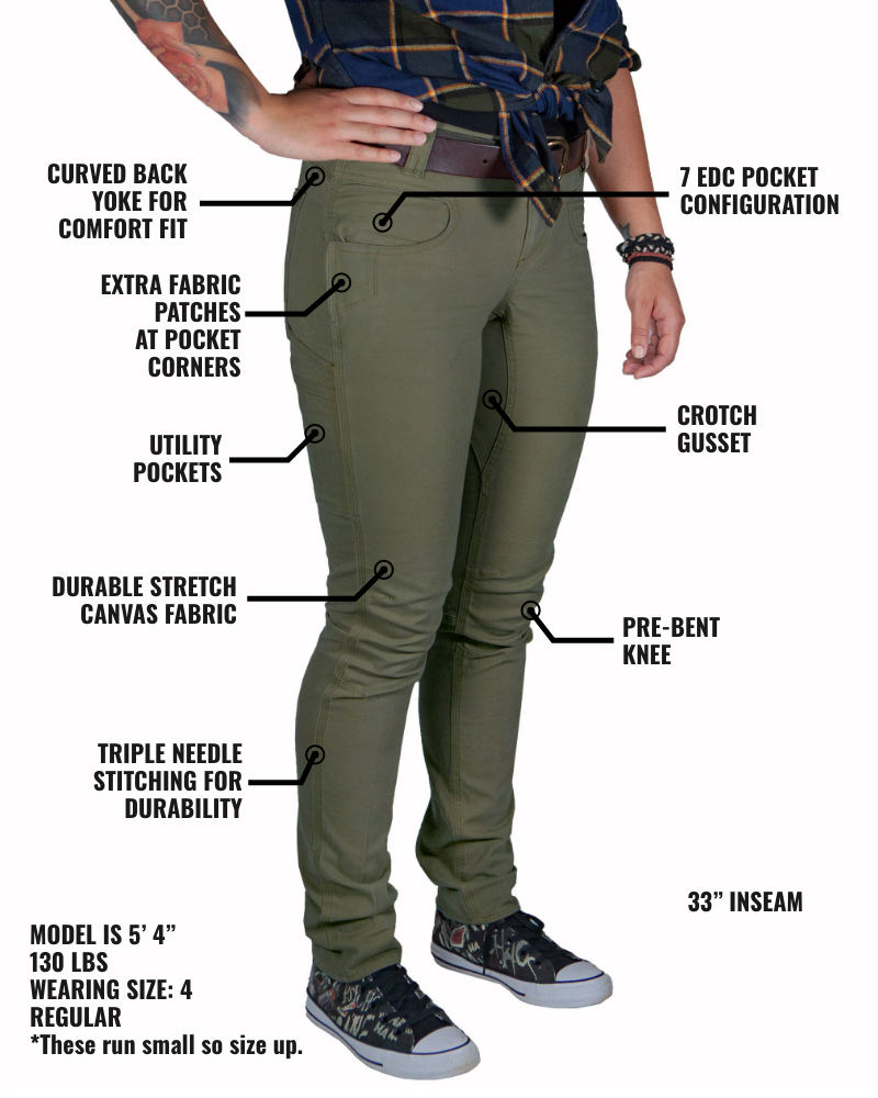 Pantalón Kestral de mujer - Verde oliva oscuro