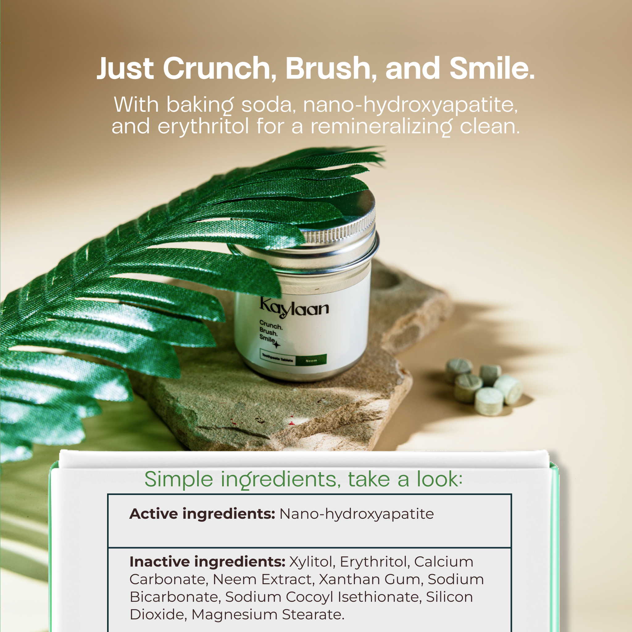 Fluoride Neem Toothpaste Tablets Refill